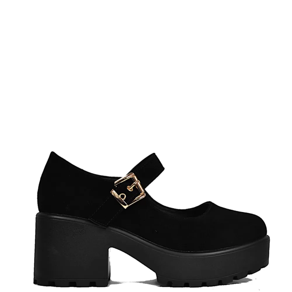 Koi Footwear Platform Shoes< Nd68 Black Suede