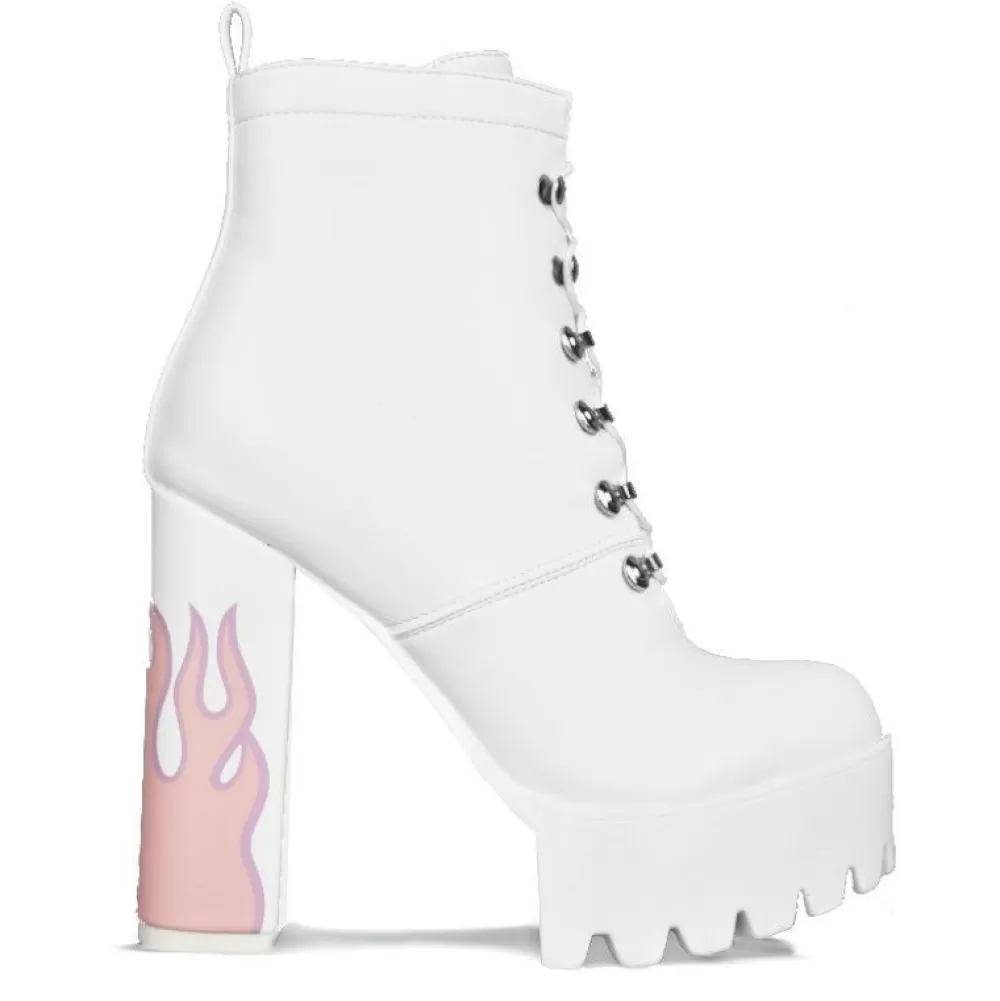 LAMODA Ankle Boots< Lm 044 White