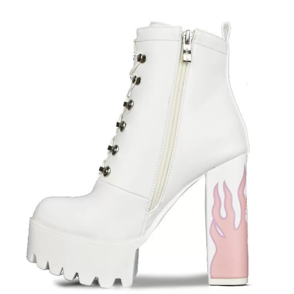 LAMODA Ankle Boots< Lm 044 White