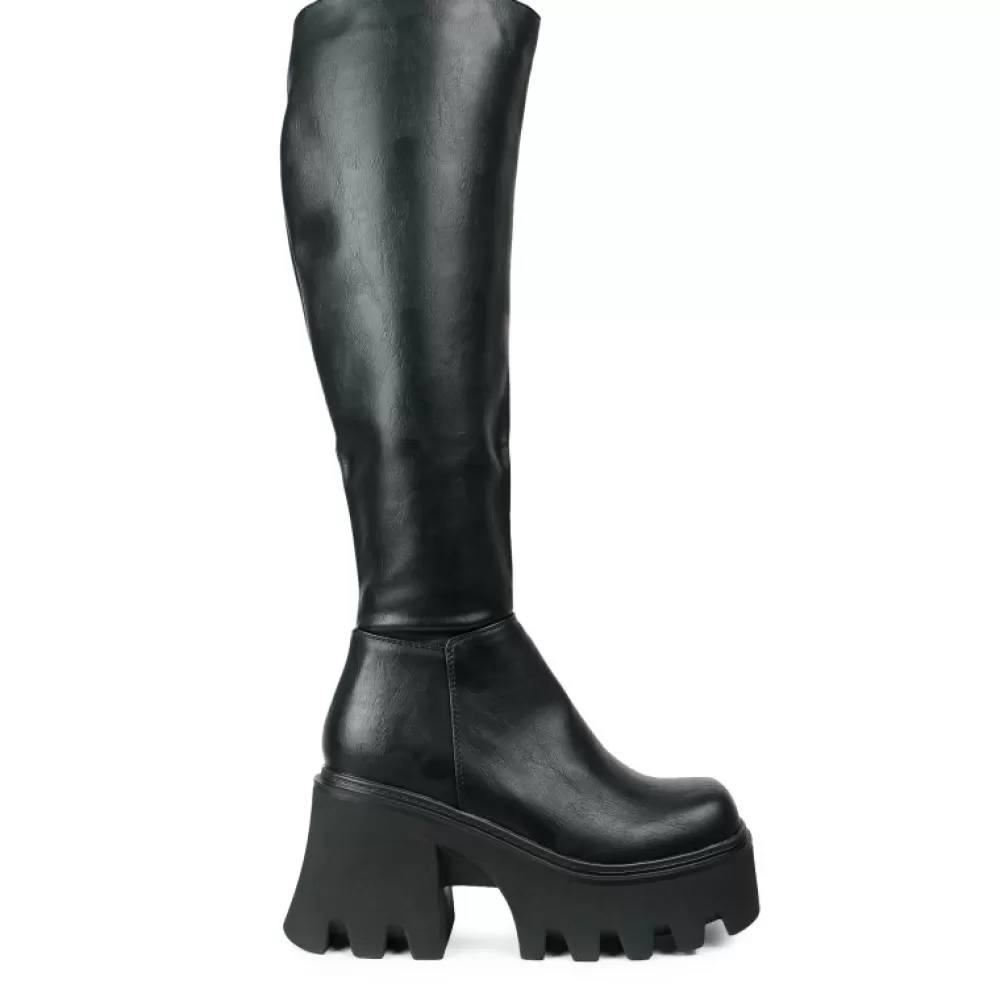 LAMODA Knee-High Boots< Lmf 1986 Black