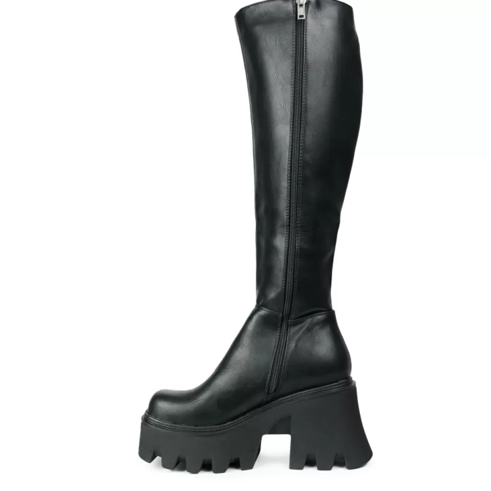 LAMODA Knee-High Boots< Lmf 1986 Black