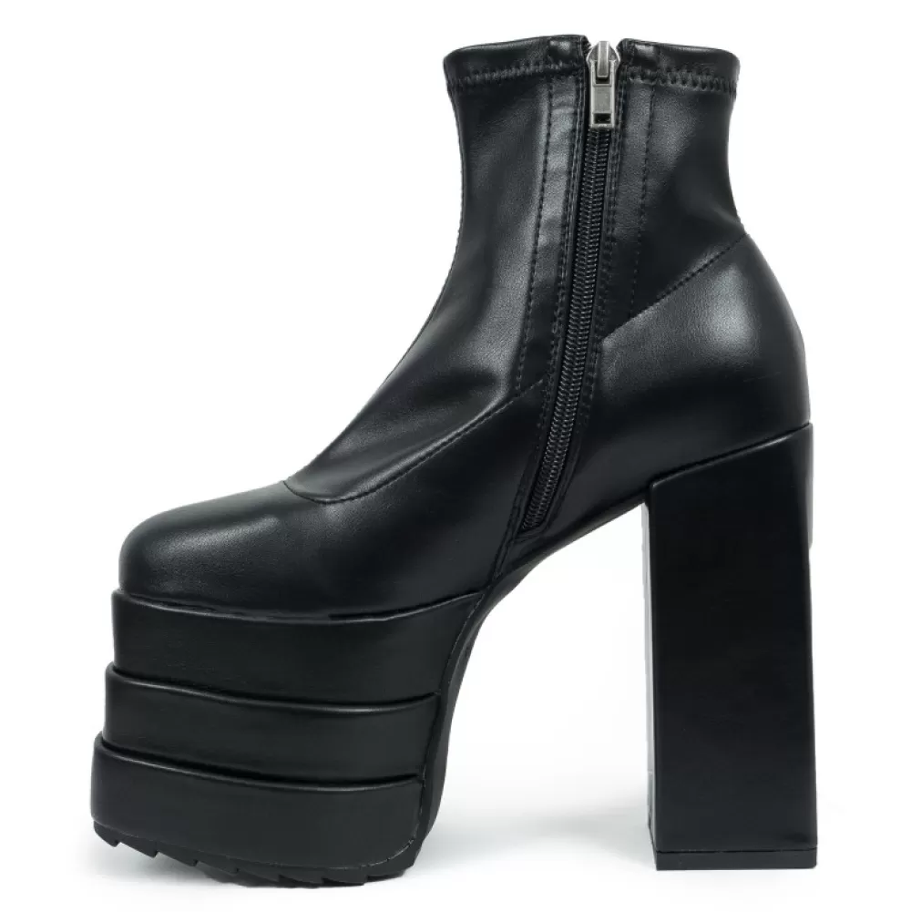 LAMODA Platform Shoes< Lmf 2396 Black