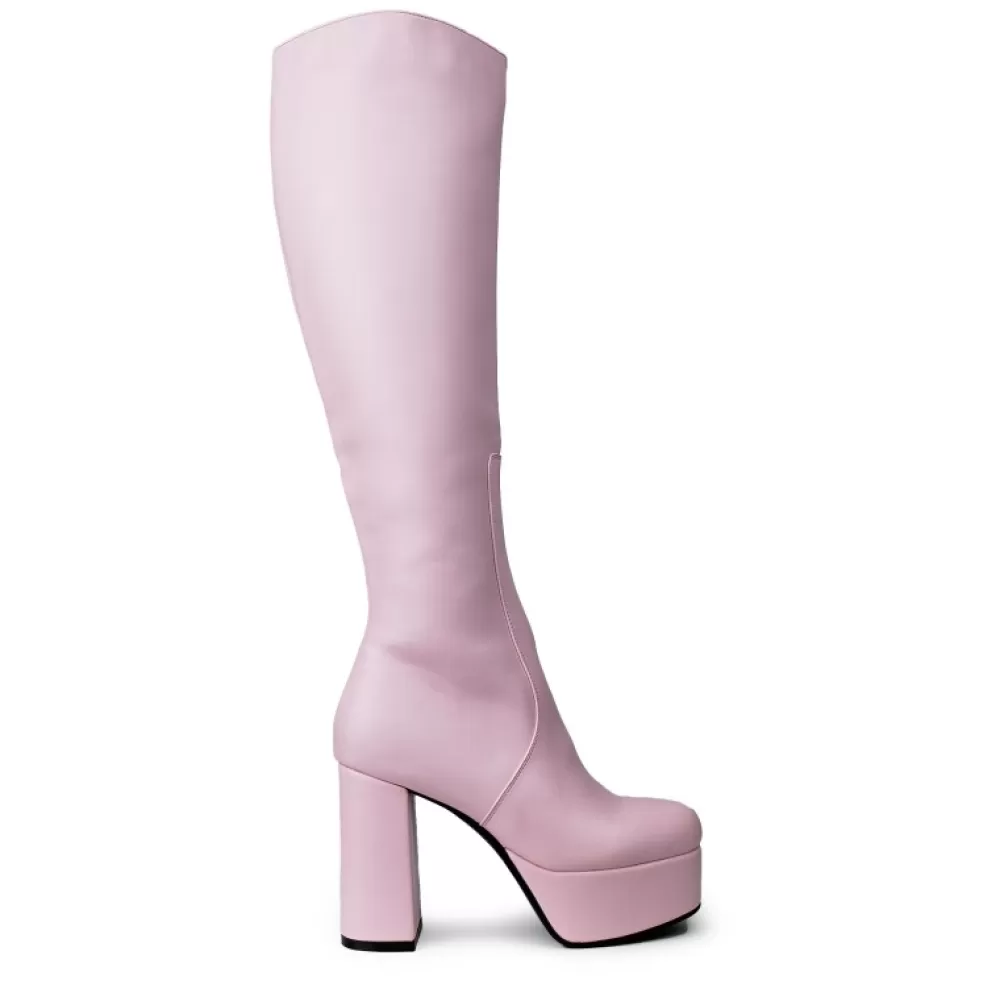 LAMODA Knee-High Boots< Lmf 916 Pink