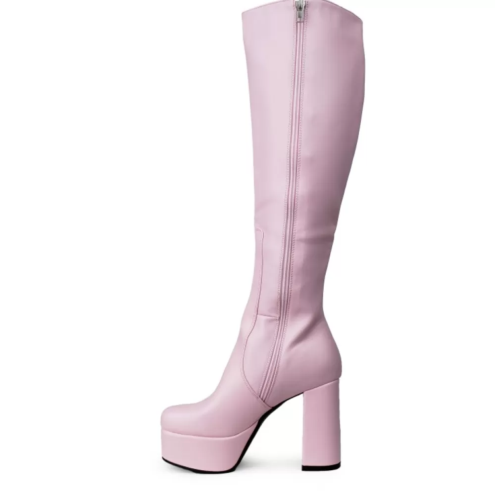 LAMODA Knee-High Boots< Lmf 916 Pink