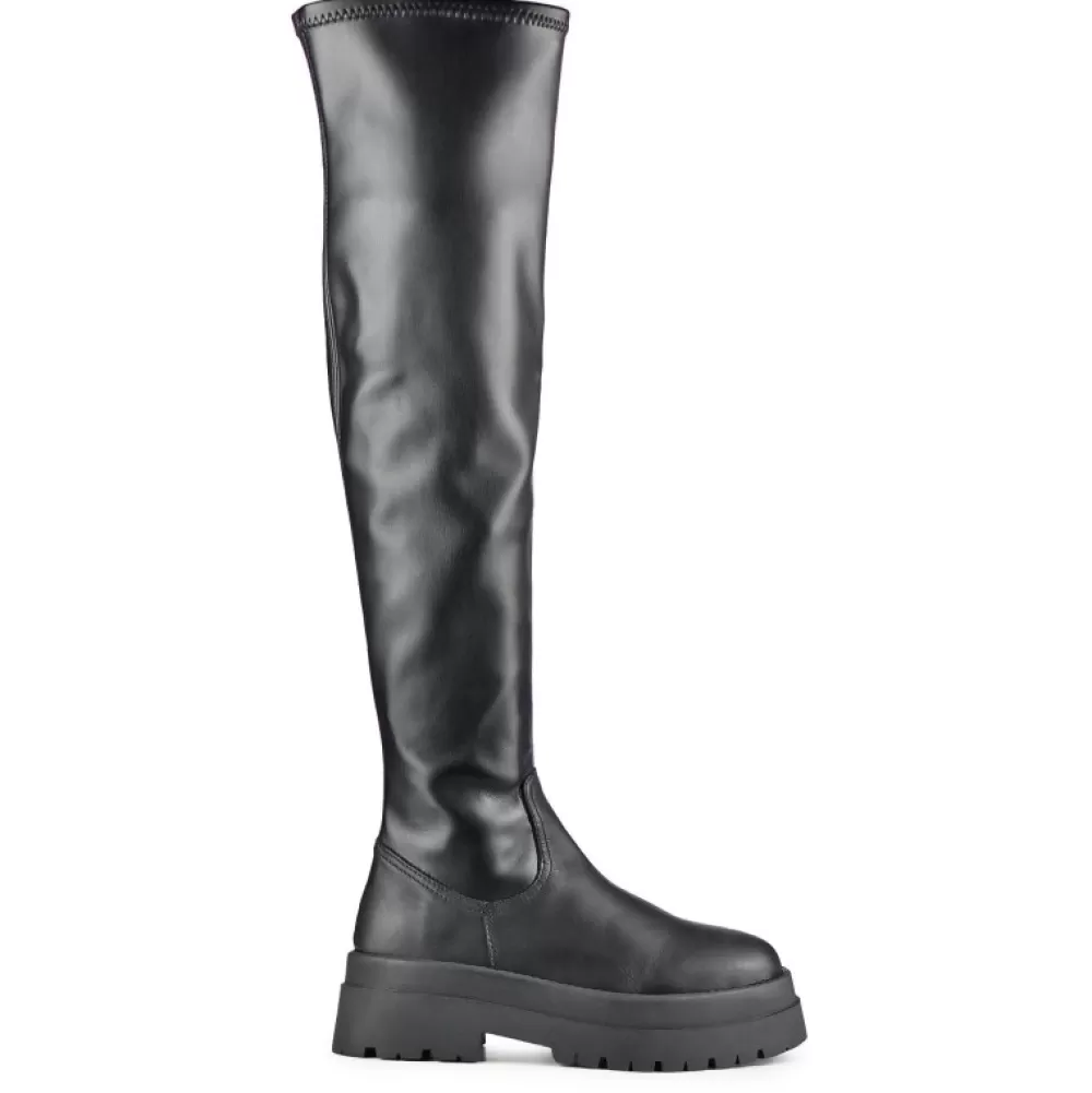 Musse and Cloud Knee-High Boots< Amour Black