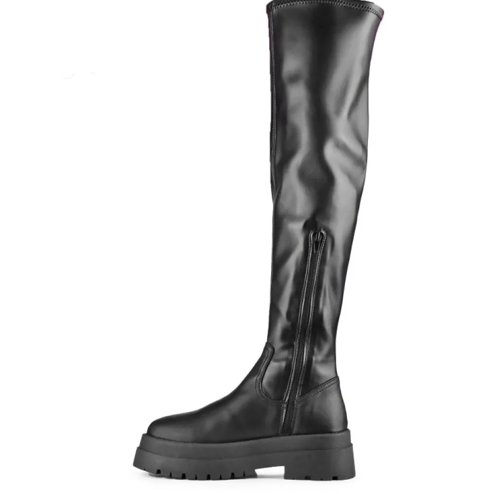 Musse and Cloud Knee-High Boots< Amour Black