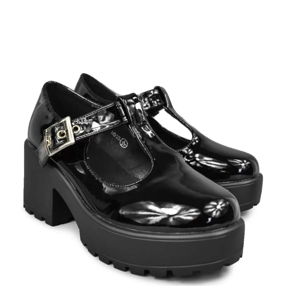 SEDAI Shoes< Nd35 Black Patent