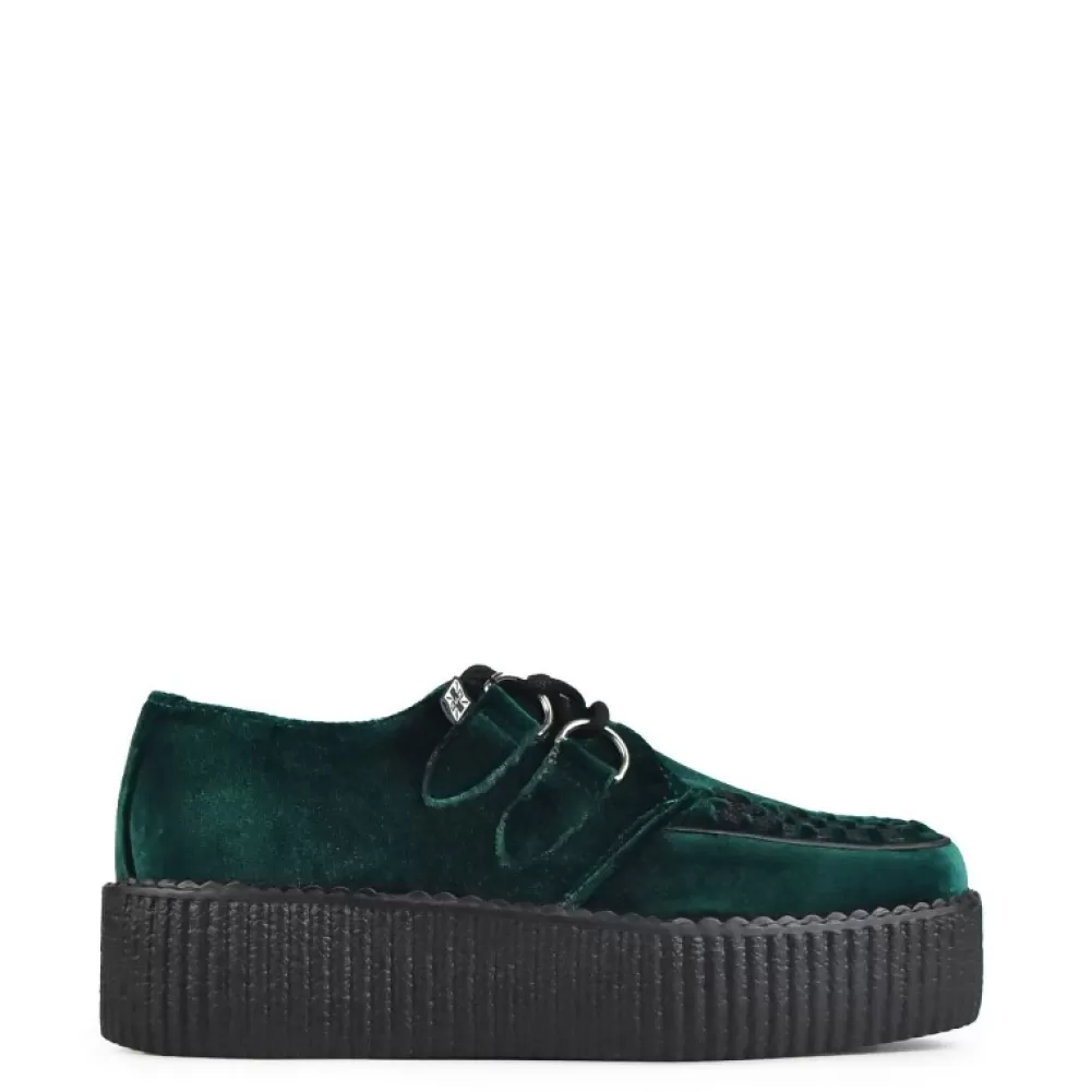 T.U.K. Creepers<Tuk Av8535 Green Vegan