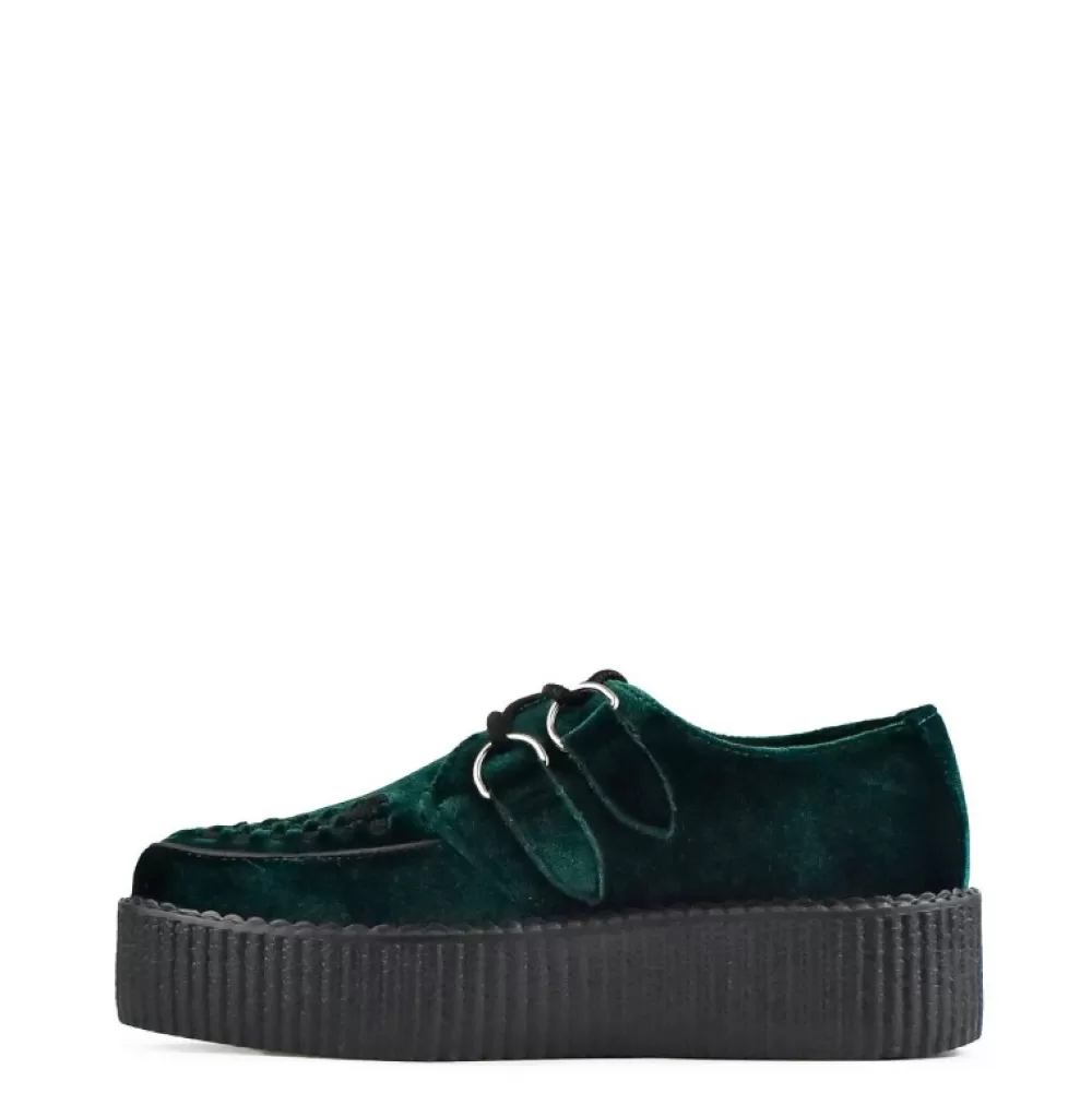 T.U.K. Creepers<Tuk Av8535 Green Vegan